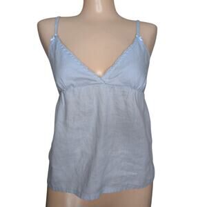 Sleeveless Y2K Babydoll Top Small Coquette Summer Vacation Resort Casual Boho